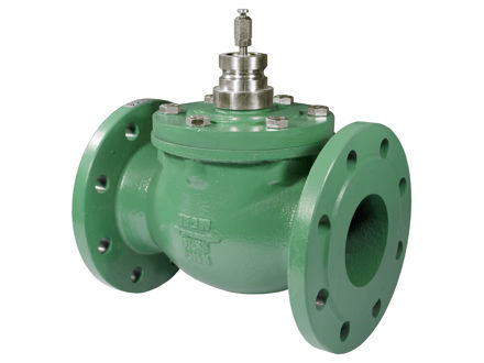 Flanged district heating valves