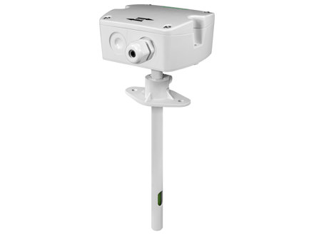 CO 2  transmitter with temperature sensor for duct mounting, 4…20 mA