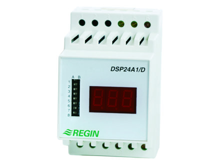 Displayenhet med en analog ingång