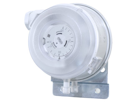 Differential pressure switch for air and non-corrosive gases