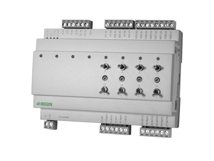 I/O module with 4 digital inputs, 4 analogue inputs, 4 digital outputs and 4 analogue outputs
