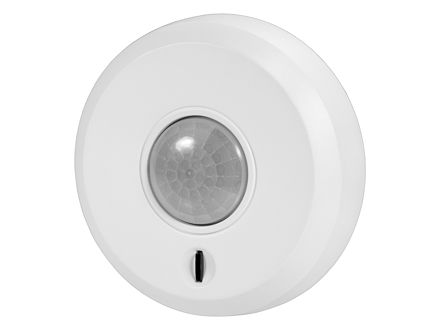 Wireless ceiling mounted motion detector