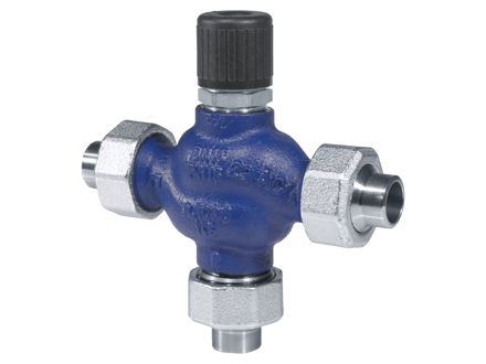 3-way valves, DN15-40, cast iron, 5.5 mm stroke