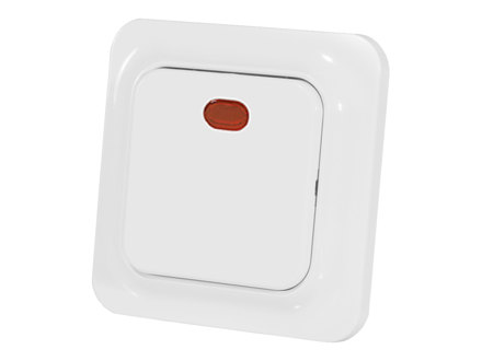 Pushbutton with indicator bulb