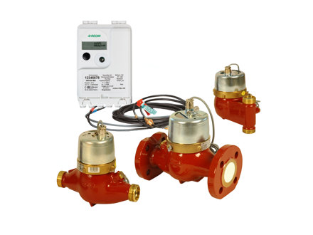 Energy meter with multi-jet flow meter