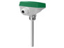 Immersion sensor with housing and well in acid-proof stainless steel.