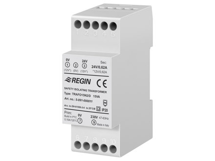 TRAFO15N2/D, Transformator, 15 VA, montering på DIN-skena