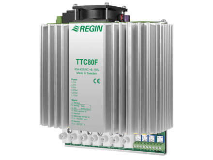 TTC80F – Elektroheizungsregler, 3 Phasen, 400V, 80A, DIN-Schienenmontage
