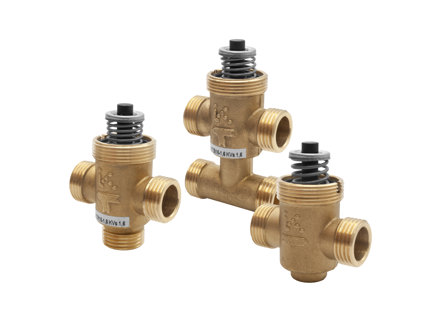 VTTV / VTTR / VTTB - 2-way, 3-way and 3-way (bypass) zone valves DN15-20, kvs 0.25-6.0