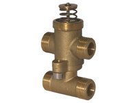 ZTTV / ZTTR / ZTTB – 2-/3-Wege-Zonenventil, DN15-20, Kvs 0,25-4, Messing, Hub 3,5 mm