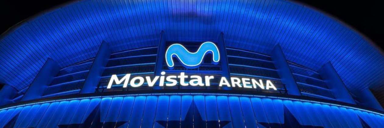 Indoor arena Palacio de Deportes in Madrid where Regin made building automation.